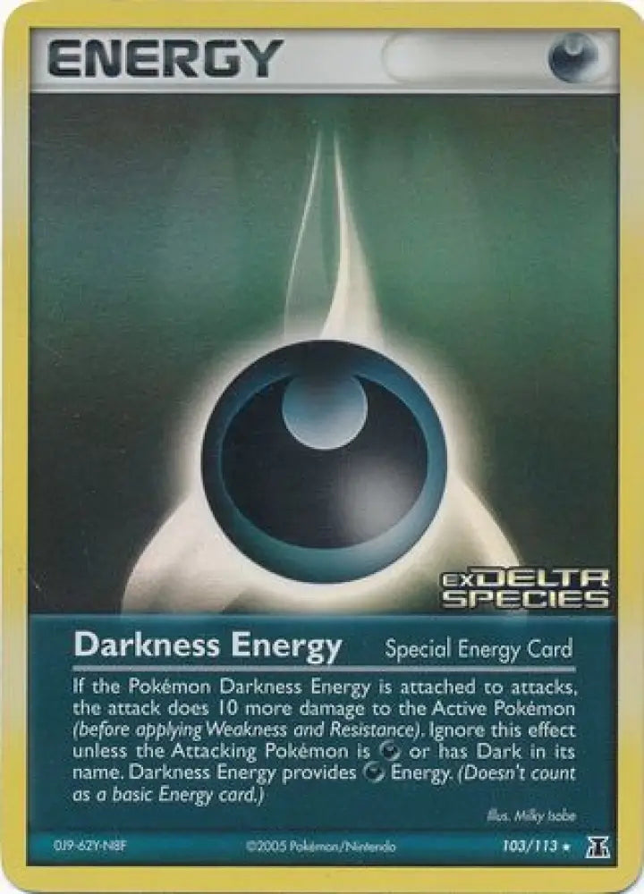 Darkness Energy (103/113) (Stamped) [EX: Delta Species] - Pokemon Single