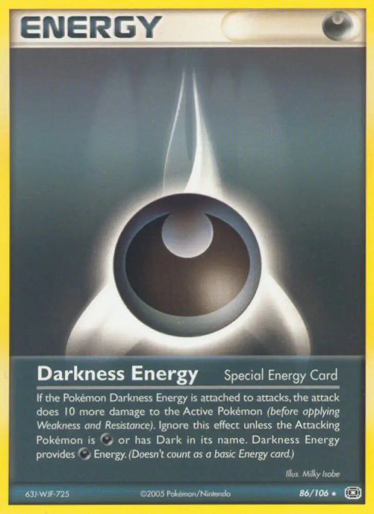 Darkness Energy (86/106) [EX: Emerald] - Pokemon Single