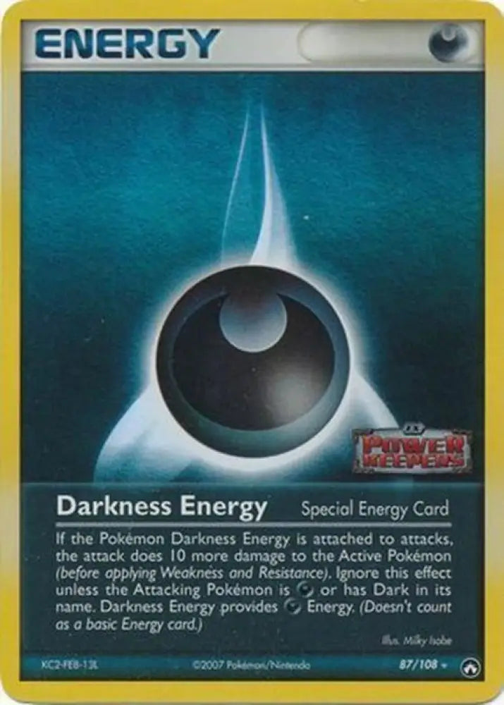 Darkness Energy (87/108) (Stamped) [EX: Power Keepers] - Pokemon Single