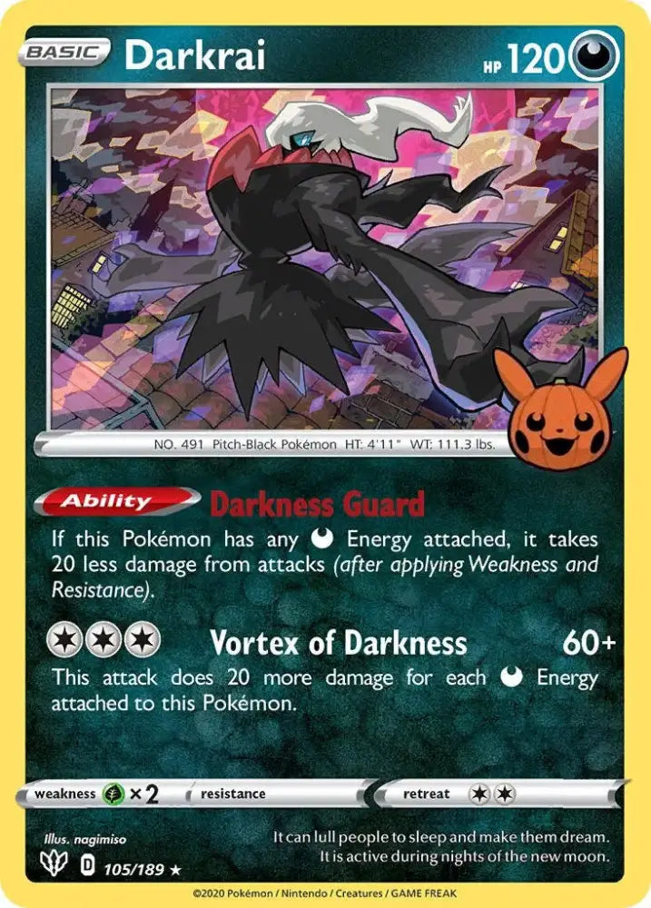 Darkrai (105/189) [Trick or Trade] - Pokemon Single
