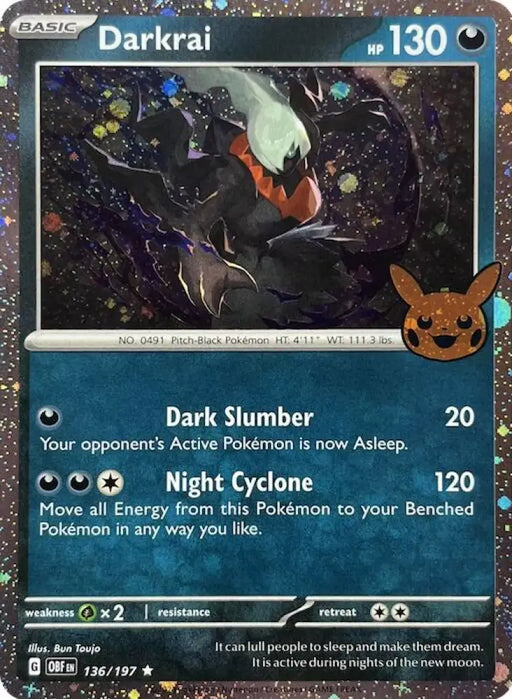 Darkrai (136/197) (Cosmos Holo) [Trick or Trade 2024] - Pokemon Single