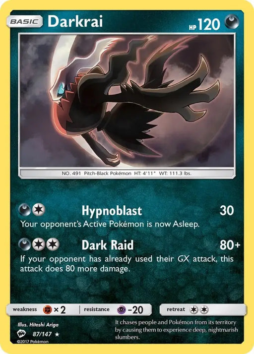 Darkrai (87/147) [Sun & Moon: Burning Shadows] - Pokemon Single