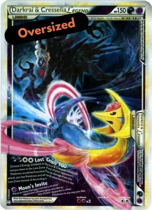 Darkrai & Cresselia LEGEND (99/102) (Jumbo Card) [HeartGold & SoulSilver: Triumphant] - Pokemon Single