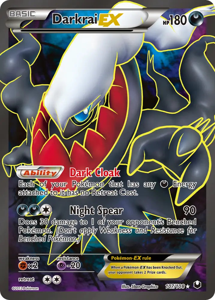 Darkrai EX (107/108) [Black & White: Dark Explorers] - Pokemon Single