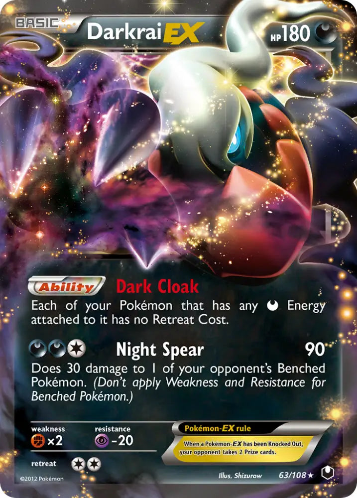 Darkrai EX (63/108) [Black & White: Dark Explorers] - Pokemon Single