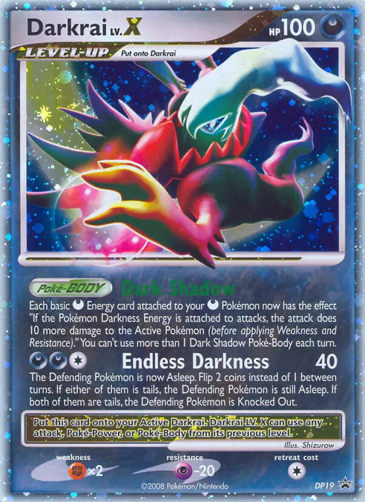 Darkrai LV.X (DP19) [Diamond & Pearl: Black Star Promos] - Pokemon Single