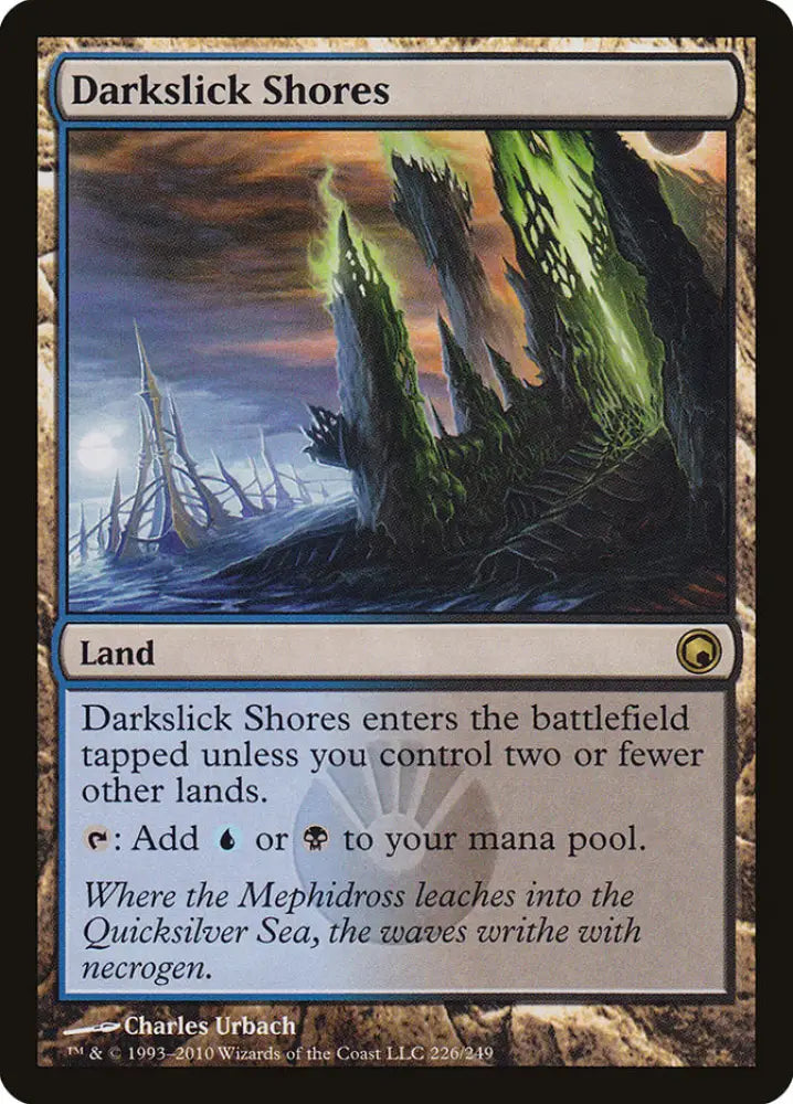 Darkslick Shores [Scars of Mirrodin] - MTG Single