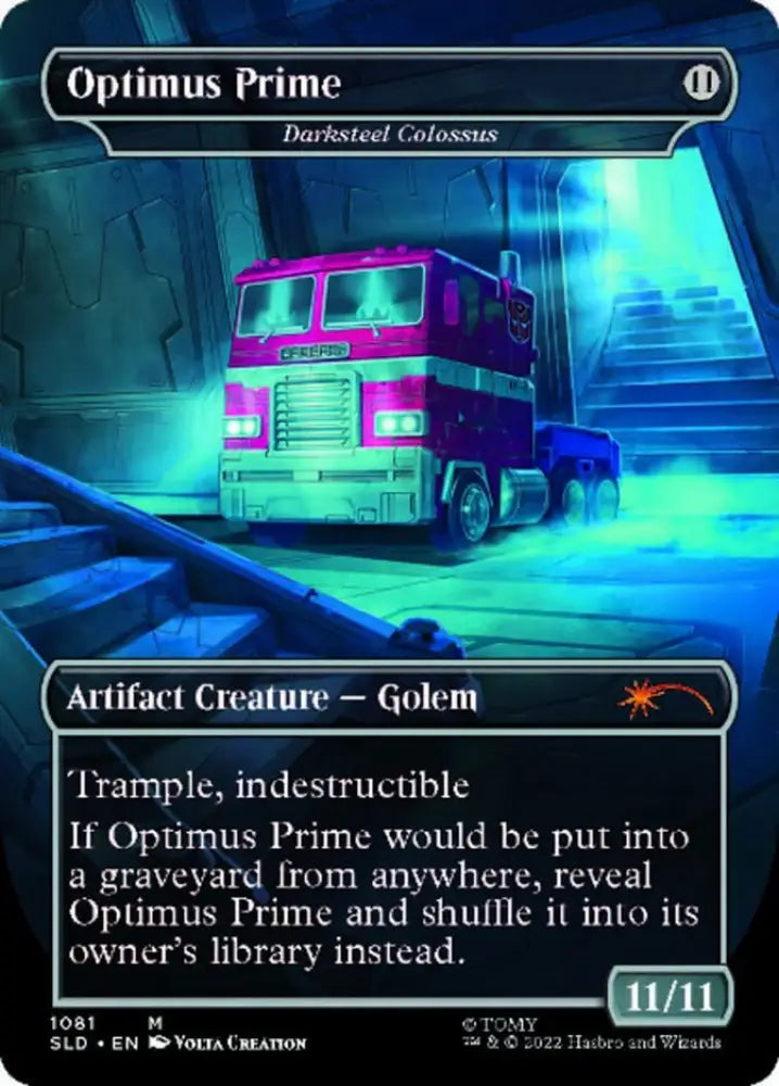 Darksteel Colossus - Optimus Prime (Borderless) [Secret Lair Drop Series] - MTG Single