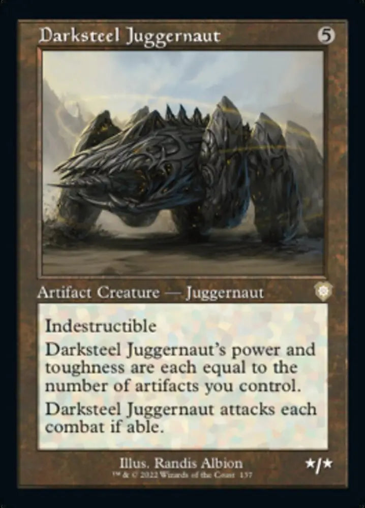 Darksteel Juggernaut (Retro) [The Brothers’ War Commander] - MTG Single