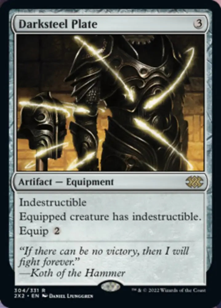 Darksteel Plate [Double Masters 2022] - MTG Single