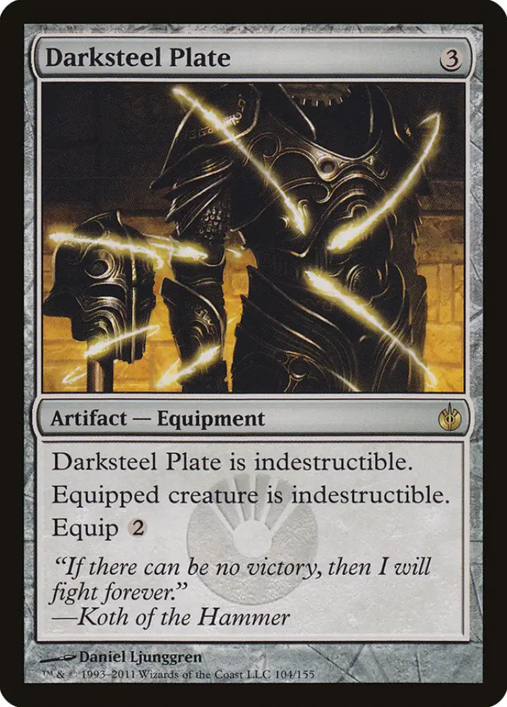 Darksteel Plate [Mirrodin Besieged] - MTG Single