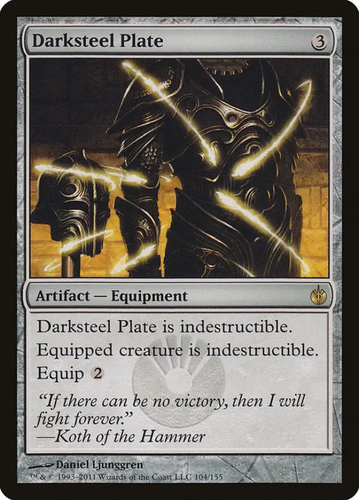 Darksteel Plate [Mirrodin Besieged] - MTG Single