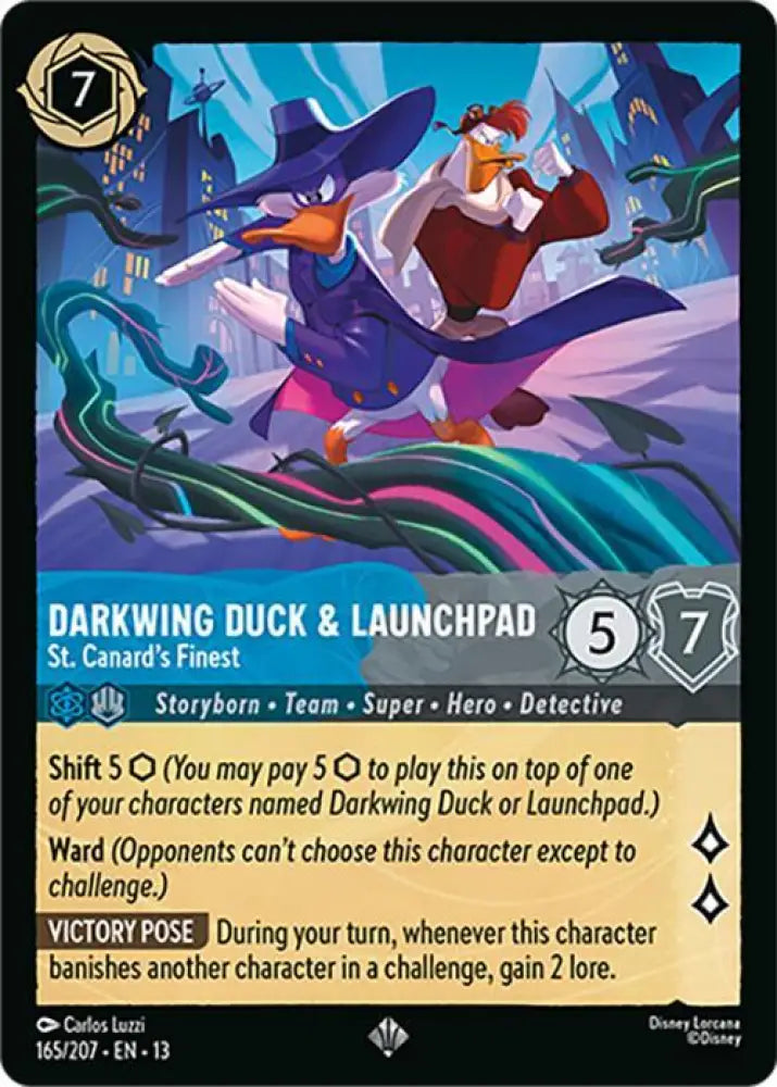 Darkwing Duck & Launchpad - St. Canard's Finest (165/204) [Attack of the Vine!]