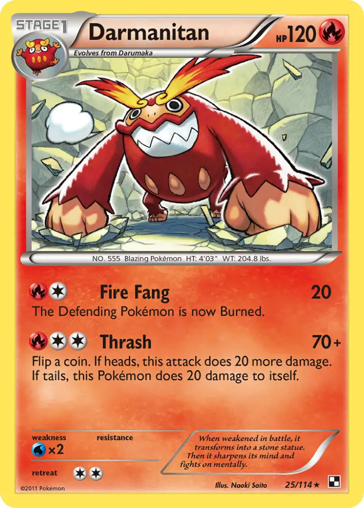 Darmanitan (25/114) [Black & White: Base Set] - Pokemon Single