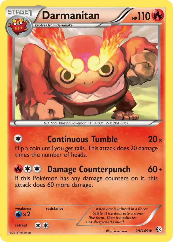 Darmanitan (28/149) [Black & White: Boundaries Crossed] - Pokemon Single