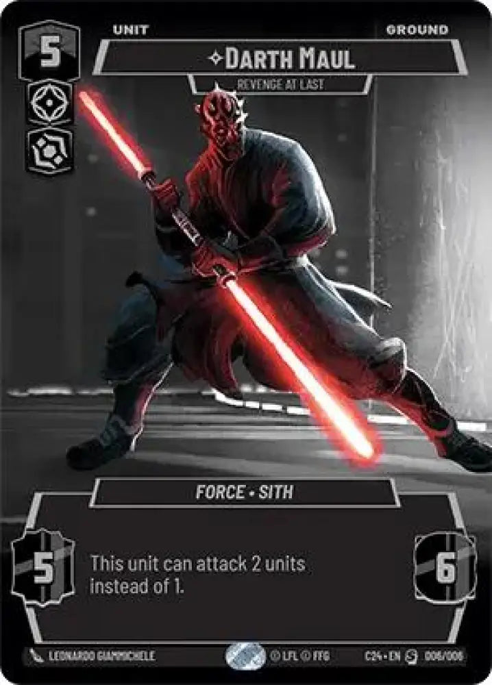 Darth Maul - Revenge at Last (2024 Convention Exclusive) (006/006) [Miscellaneous] - Star Wars: Unlimited Single