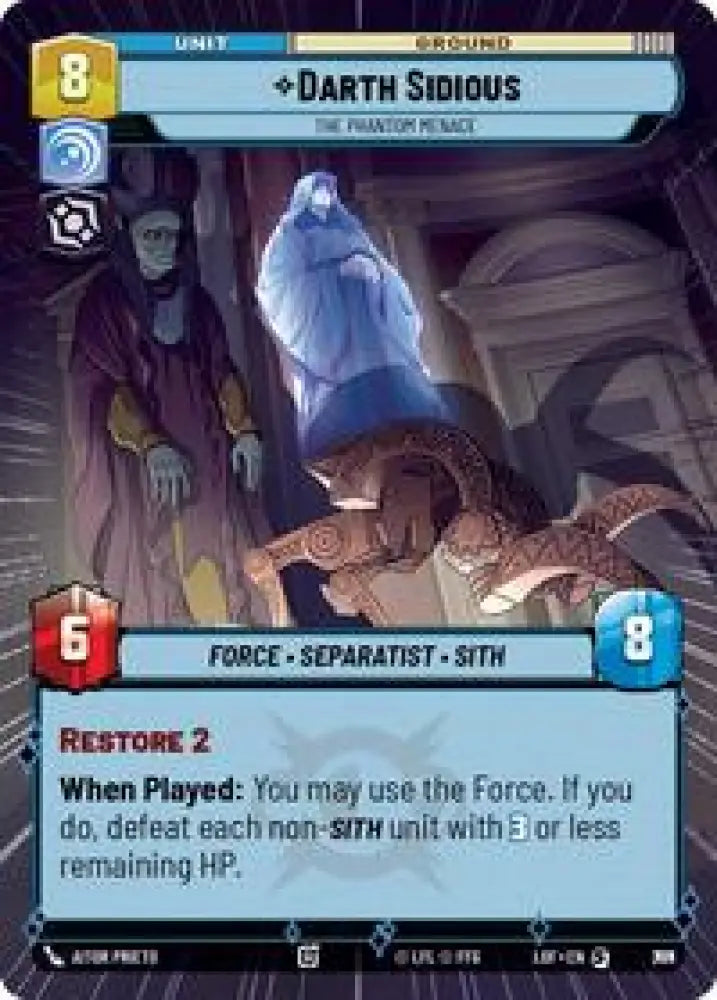 Darth Sidious - The Phantom Menace (Hyperspace Foil) (779) [Legends of the Force]