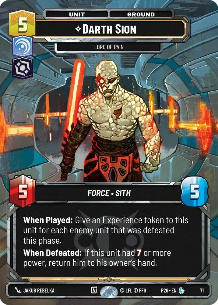 Darth Sion - Lord of Pain (71) [Sector and Regional Promos: Season 1]
