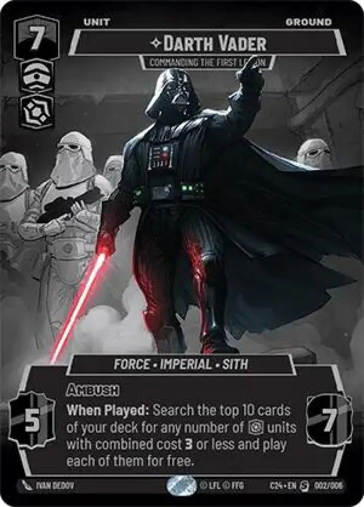 Darth Vader - Commanding the First Legion (2024 Convention Exclusive) (002/006) [Miscellaneous] - Star Wars: Unlimited