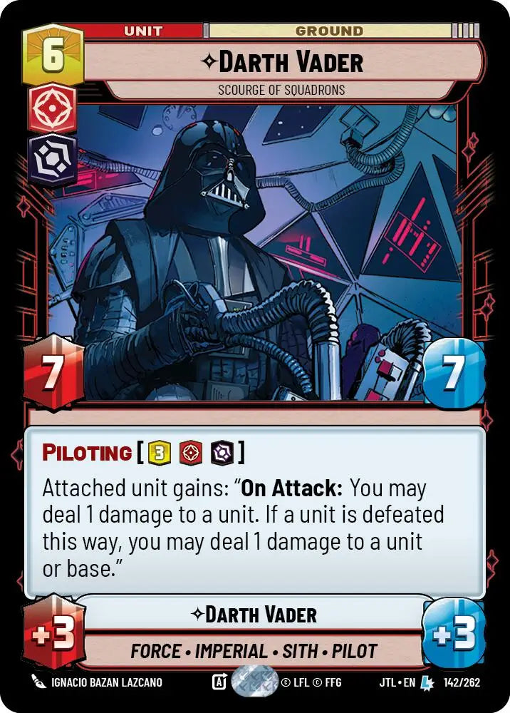 Darth Vader - Scourge of Squadrons (142/262) [Jump to Lightspeed] - Star Wars: Unlimited Single