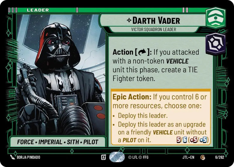 Darth Vader - Victor Squadron Leader (006/257) [Jump to Lightspeed] - Star Wars: Unlimited Single