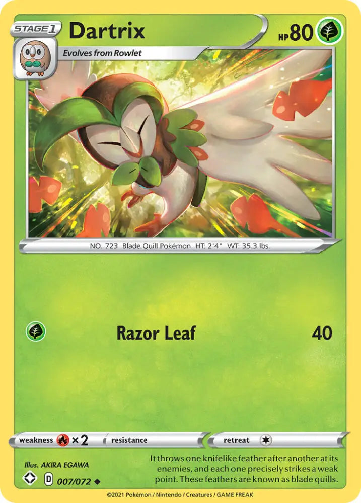 Dartrix (007/072) [Sword & Shield: Shining Fates] - Pokemon Single