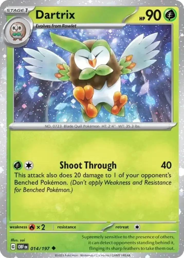 Dartrix (014/197) (Cosmos Holo) [Miscellaneous Cards] - Pokemon Single