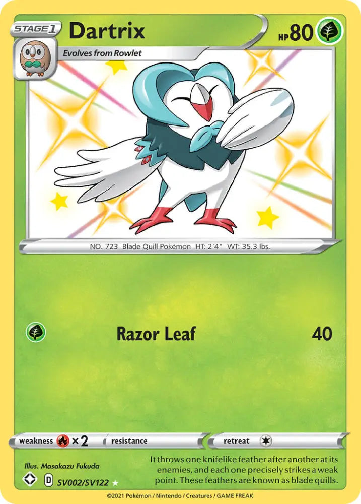 Dartrix (SV002/SV122) [Sword & Shield: Shining Fates] - Pokemon Single