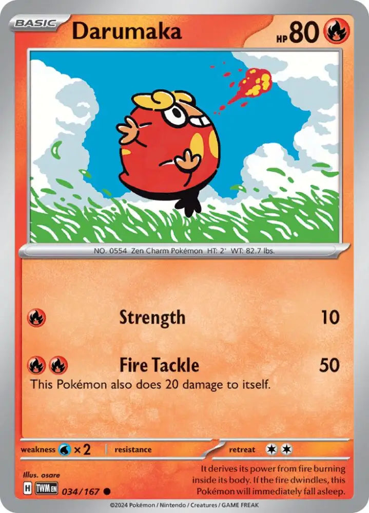 Darumaka (034/167) [Scarlet & Violet: Twilight Masquerade] - Pokemon Single