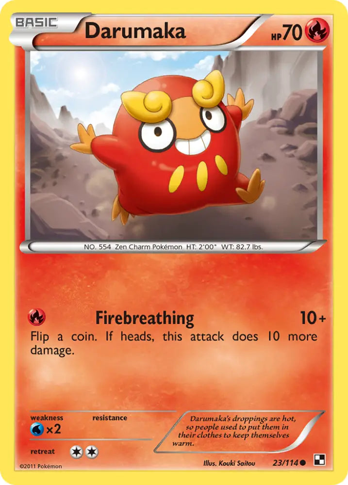 Darumaka (23/114) [Black & White: Base Set] - Pokemon Single