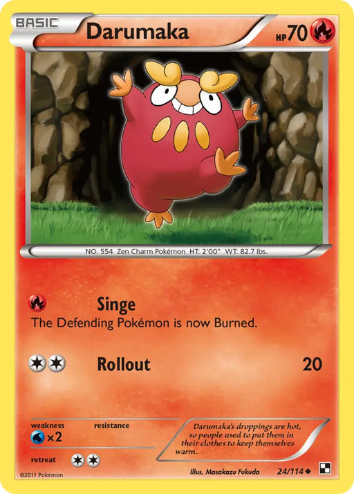 Darumaka (24/114) [Black & White: Base Set] - Pokemon Single
