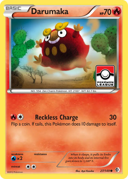 Darumaka (27/149) [Black & White: Boundaries Crossed] - Pokemon Single