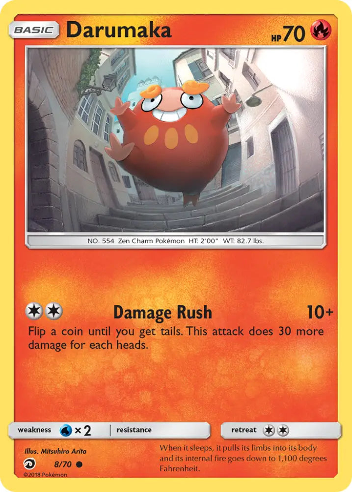 Darumaka (8/70) [Sun & Moon: Dragon Majesty] - Pokemon Single