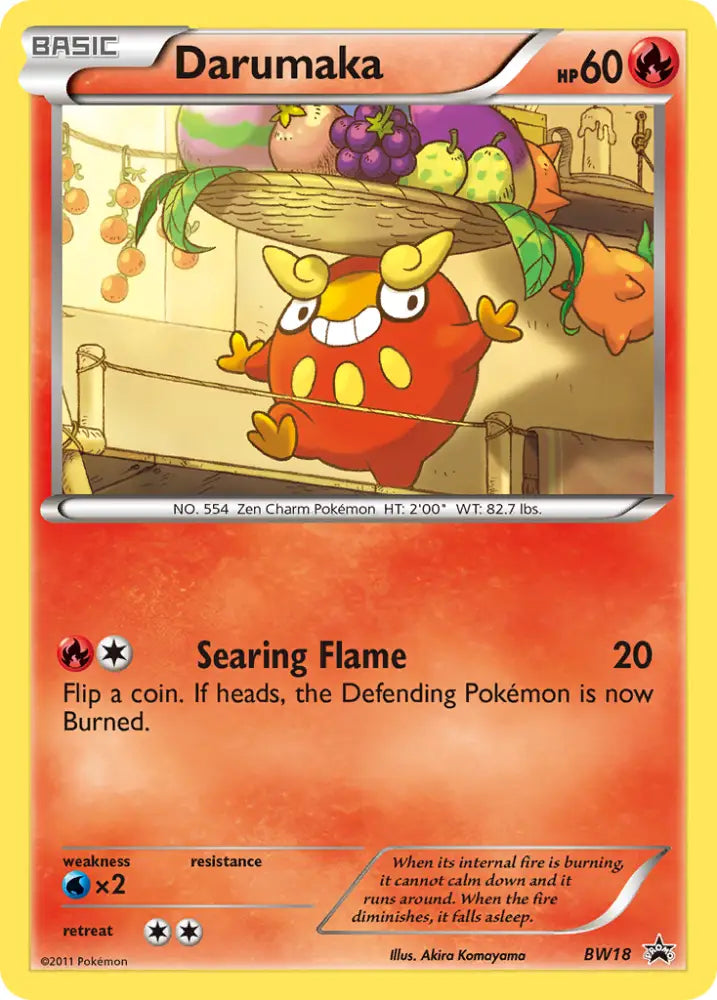 Darumaka (BW18) [Black & White: Black Star Promos] - Pokemon Single
