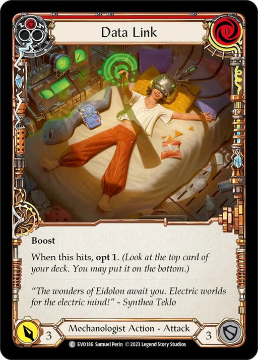 Data Link (Red) [Bright Lights] Rainbow Foil - Flesh And Blood Single