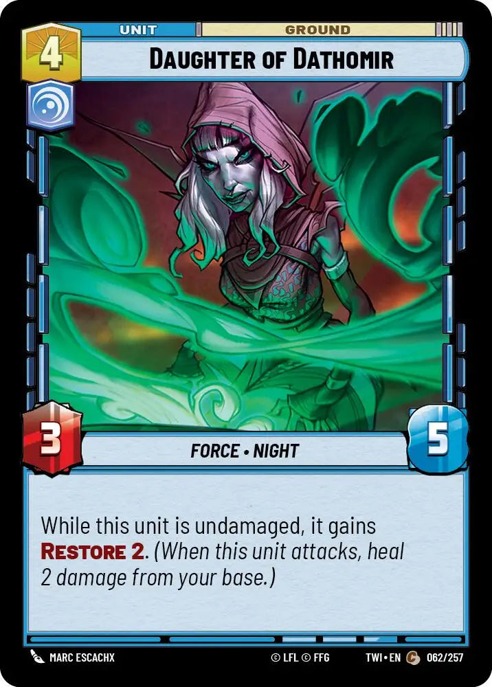 Daughter of Dathomir (062/257) [Twilight of the Republic] - Star Wars: Unlimited Single