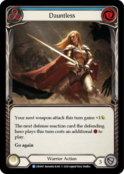 Dauntless (Blue) [Crucible of War 1st Edition] 1st Edition Normal - Flesh And Blood Single