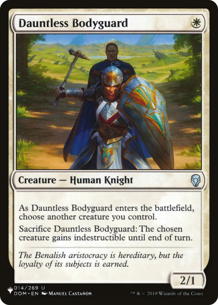 Dauntless Bodyguard [The List] - MTG Single