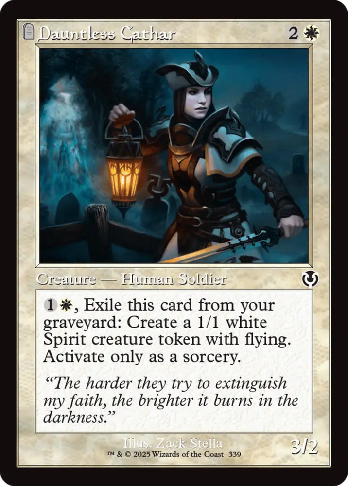 Dauntless Cathar (Retor Frame) [Innistrad Remastered] - MTG Single