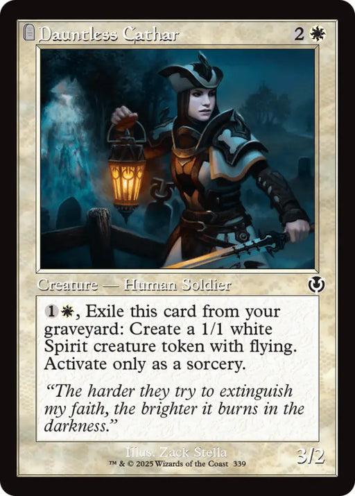 Dauntless Cathar (Retor Frame) [Innistrad Remastered] - MTG Single