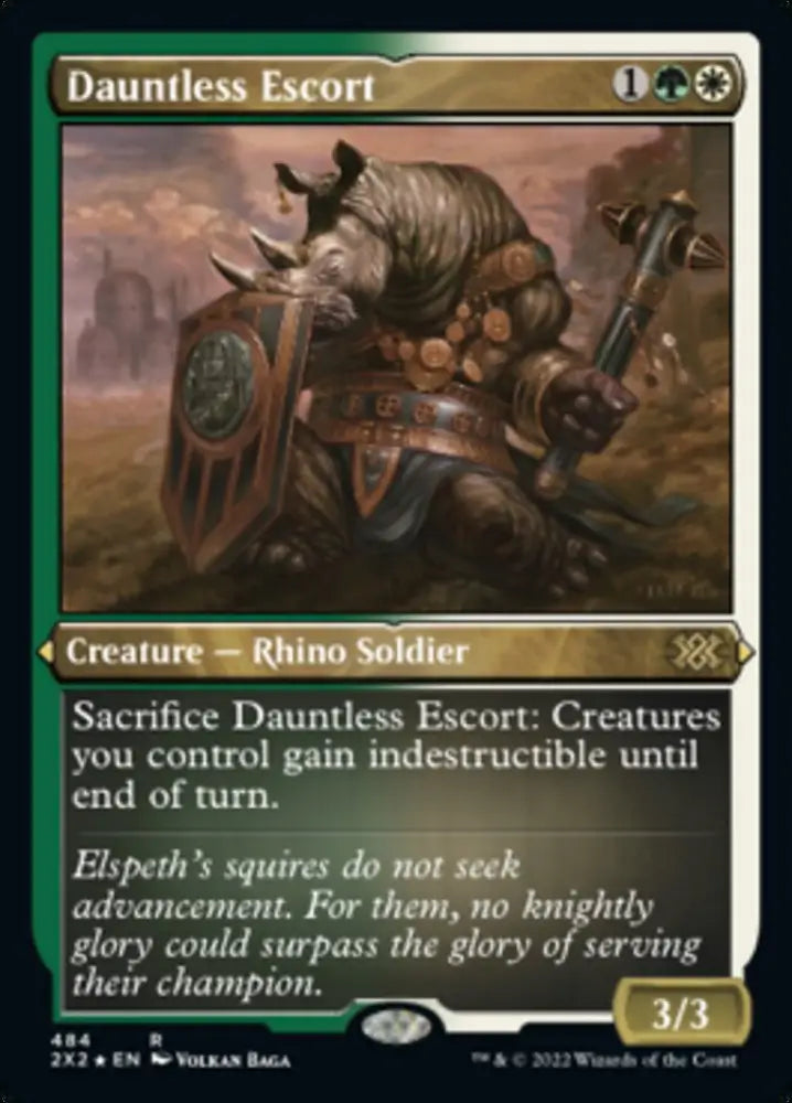 Dauntless Escort (Foil Etched) [Double Masters 2022] - MTG Single