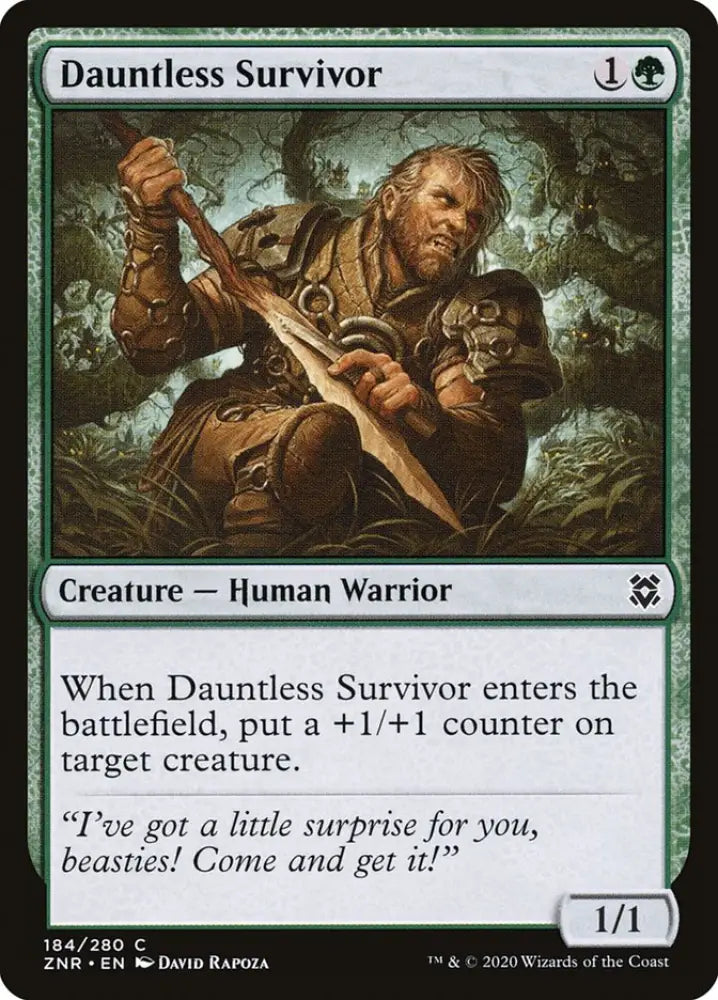 Dauntless Survivor [Zendikar Rising] - MTG Single