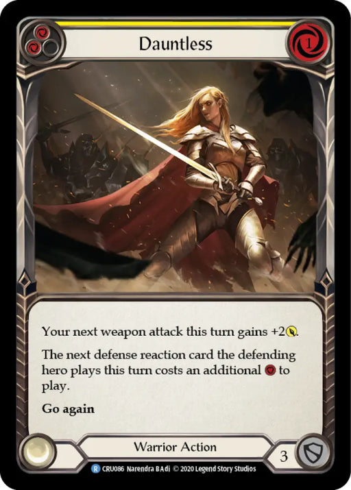 Dauntless (Yellow) [Crucible of War 1st Edition] 1st Edition Normal - Flesh And Blood Single
