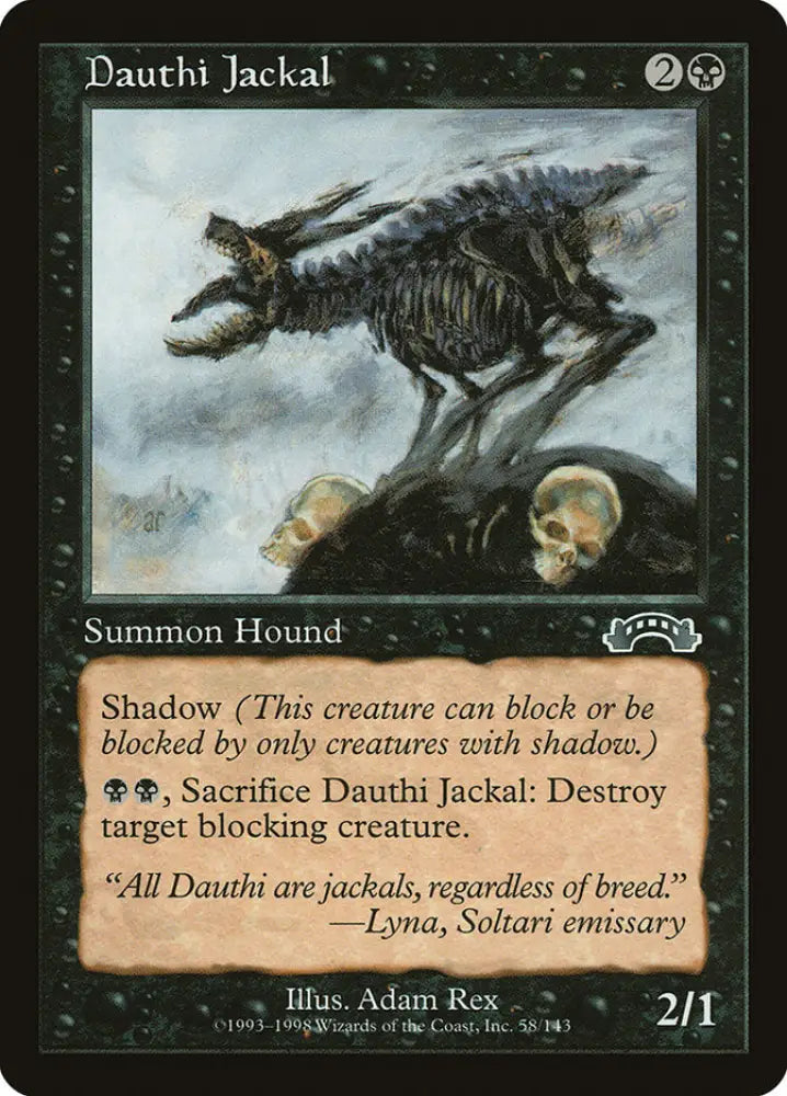 Dauthi Jackal [Exodus] - MTG Single