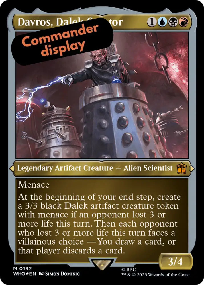 Davros Dalek Creator (Display Commander) - Thick Stock [Doctor Who] - MTG Single