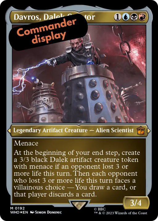 Davros Dalek Creator (Display Commander) - Thick Stock [Doctor Who] - MTG Single