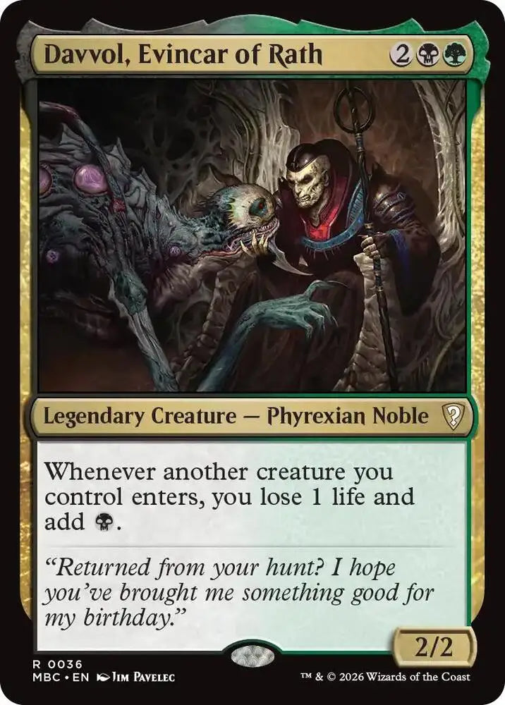Davvol, Evincar of Rath (36) [Mystery Booster Commander Edition]