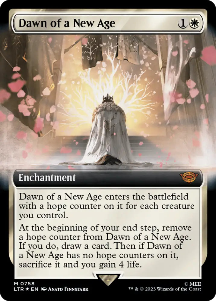 Dawn of a New Age (Extended Art) (Surge Foil) [The Lord of the Rings: Tales of Middle-Earth] - MTG Single