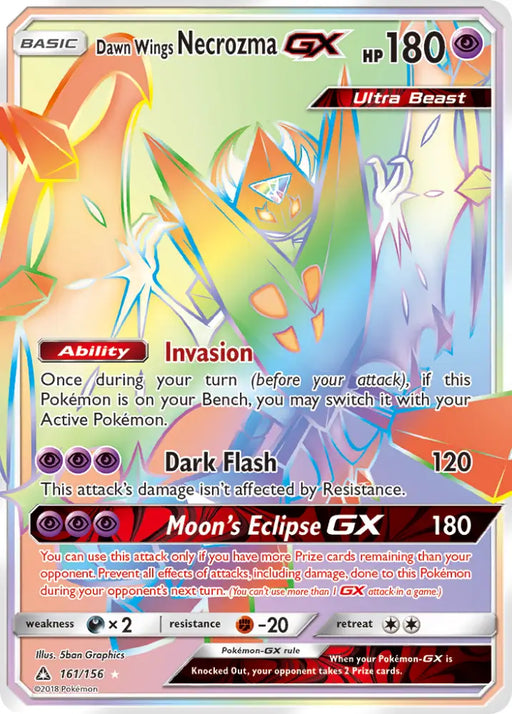 Dawn Wings Necrozma GX (161/156) [Sun & Moon: Ultra Prism] - Pokemon Single