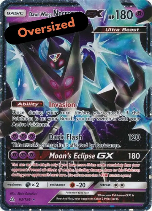 Dawn Wings Necrozma GX (63/156) (Jumbo Card) [Sun & Moon: Ultra Prism] - Pokemon Single